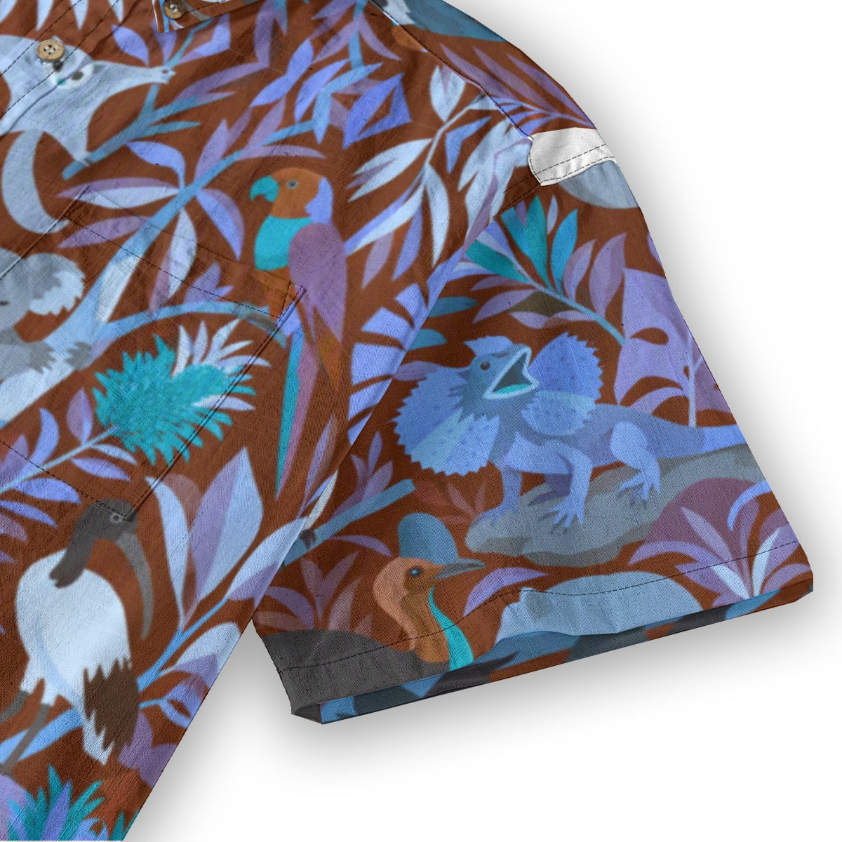 All-Over Print Men's Breathable Shirt|140GSM Slub Cotton