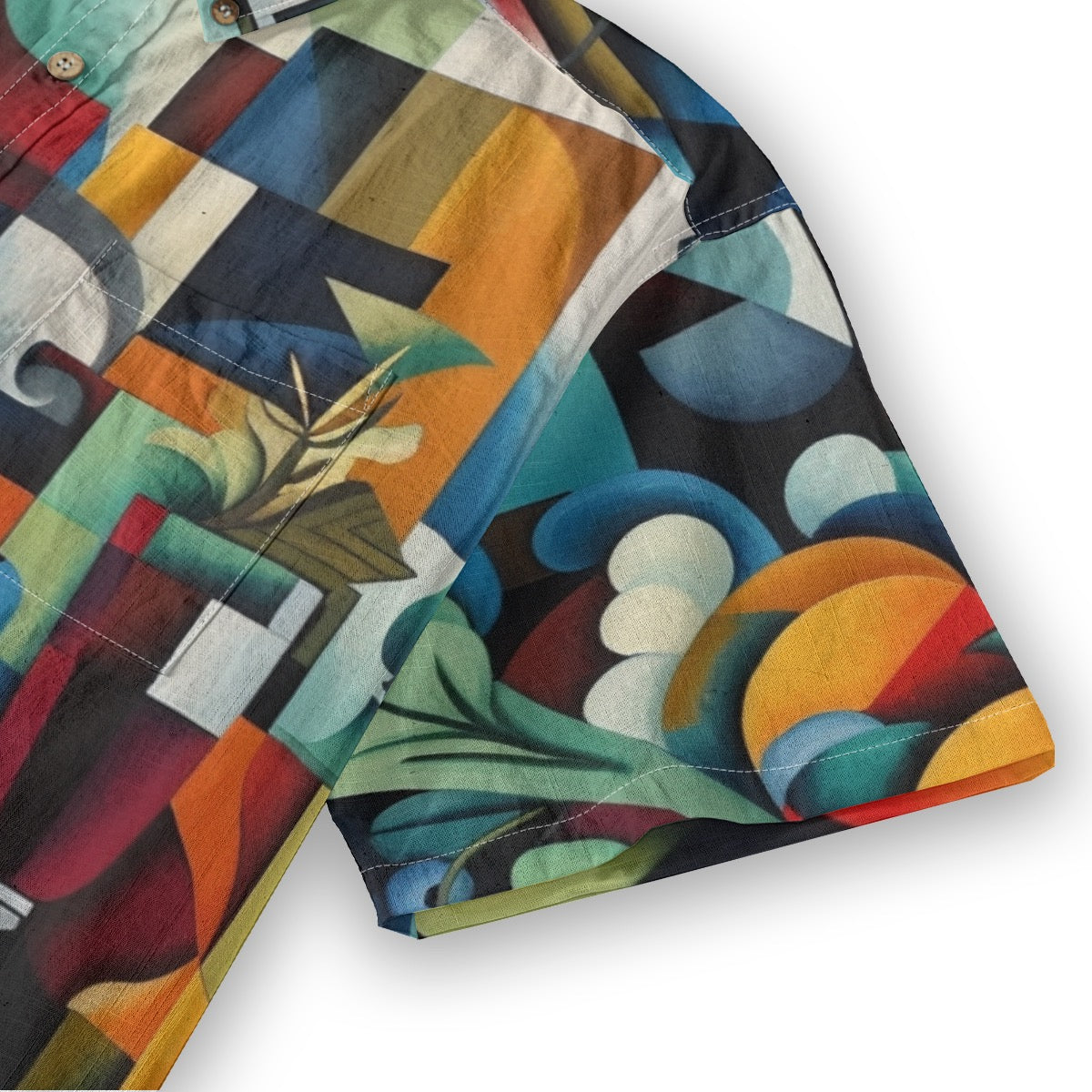 All-Over Print Men's Breathable Shirt|140GSM Slub Cotton