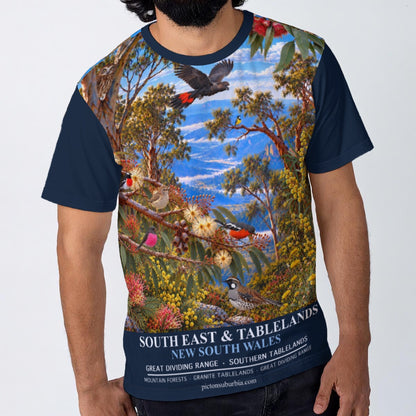 “Northeast & Tablelands NSW” All-Over Print Men's O-Neck T-Shirt | 190GSM Cotton