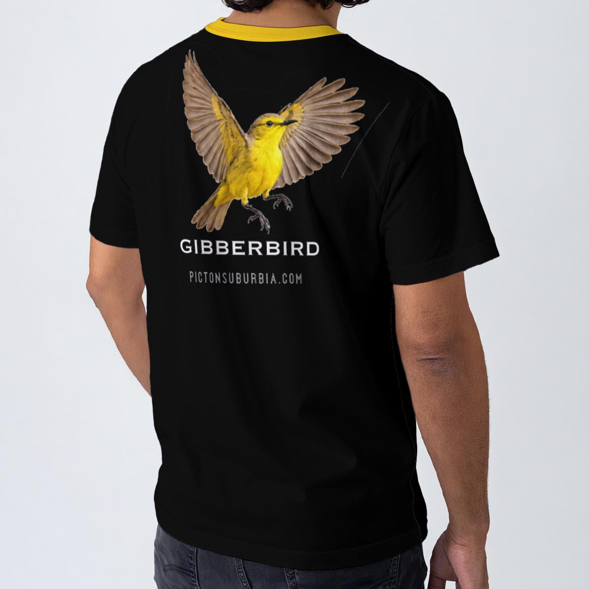 Gibberbird | Men’s Australian Bird-Print Cotton T-Shirt