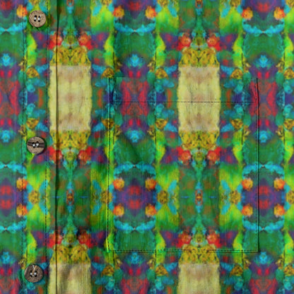 “City Lanterns” All-Over Print Men's Breathable Shirt|140GSM Slub Cotton