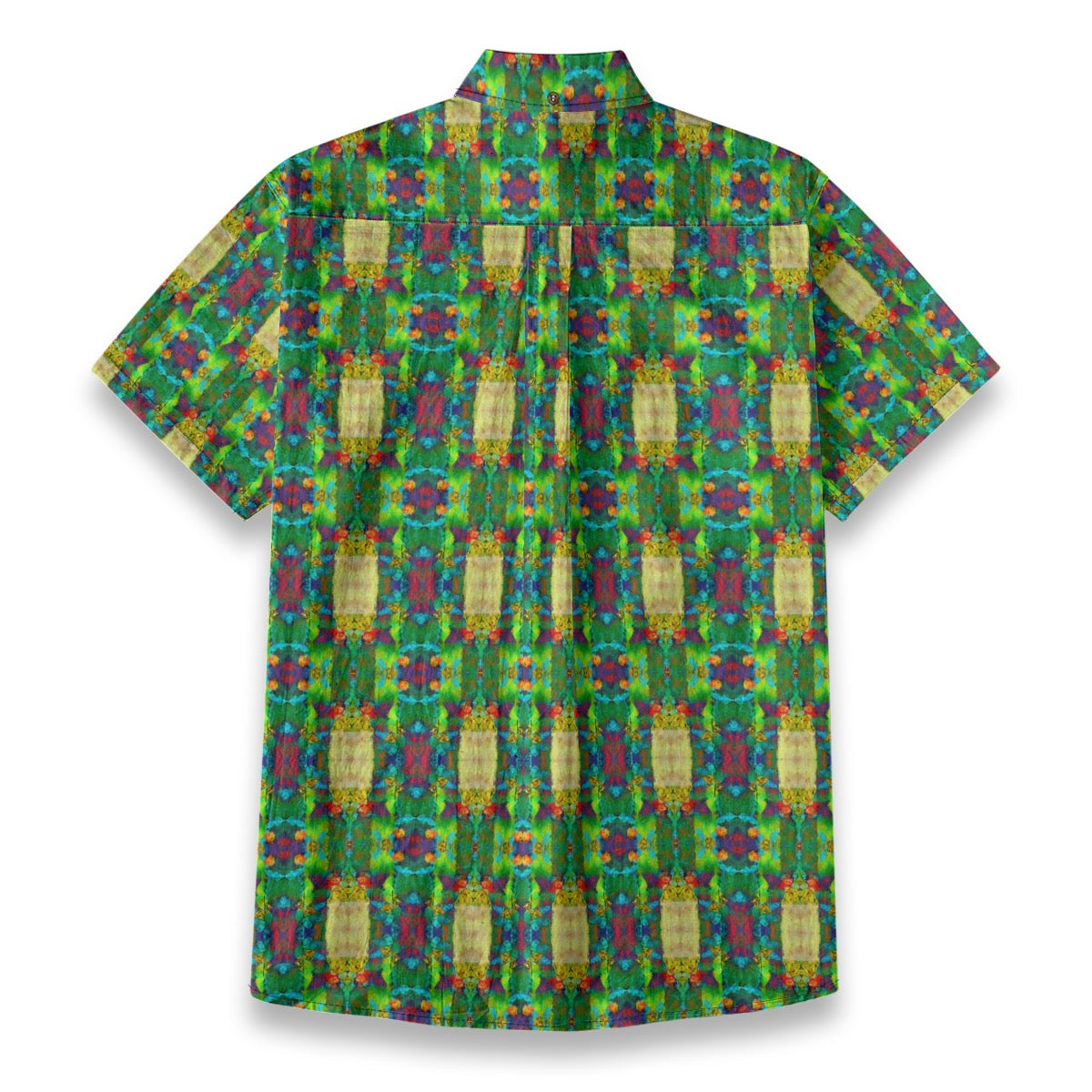“City Lanterns” All-Over Print Men's Breathable Shirt|140GSM Slub Cotton