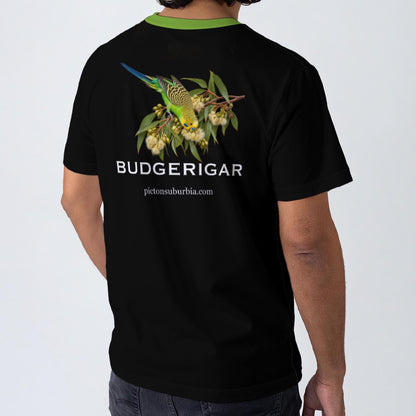 "Budgerigar : Melopsittacus undulatus" All-Over Print Men's O-Neck T-Shirt | 190GSM Cotton