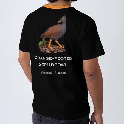 “Orange-footed Scrubfowl : Megapodius reinwardt" All-Over Print Men's O-Neck T-Shirt | 190GSM Cotton
