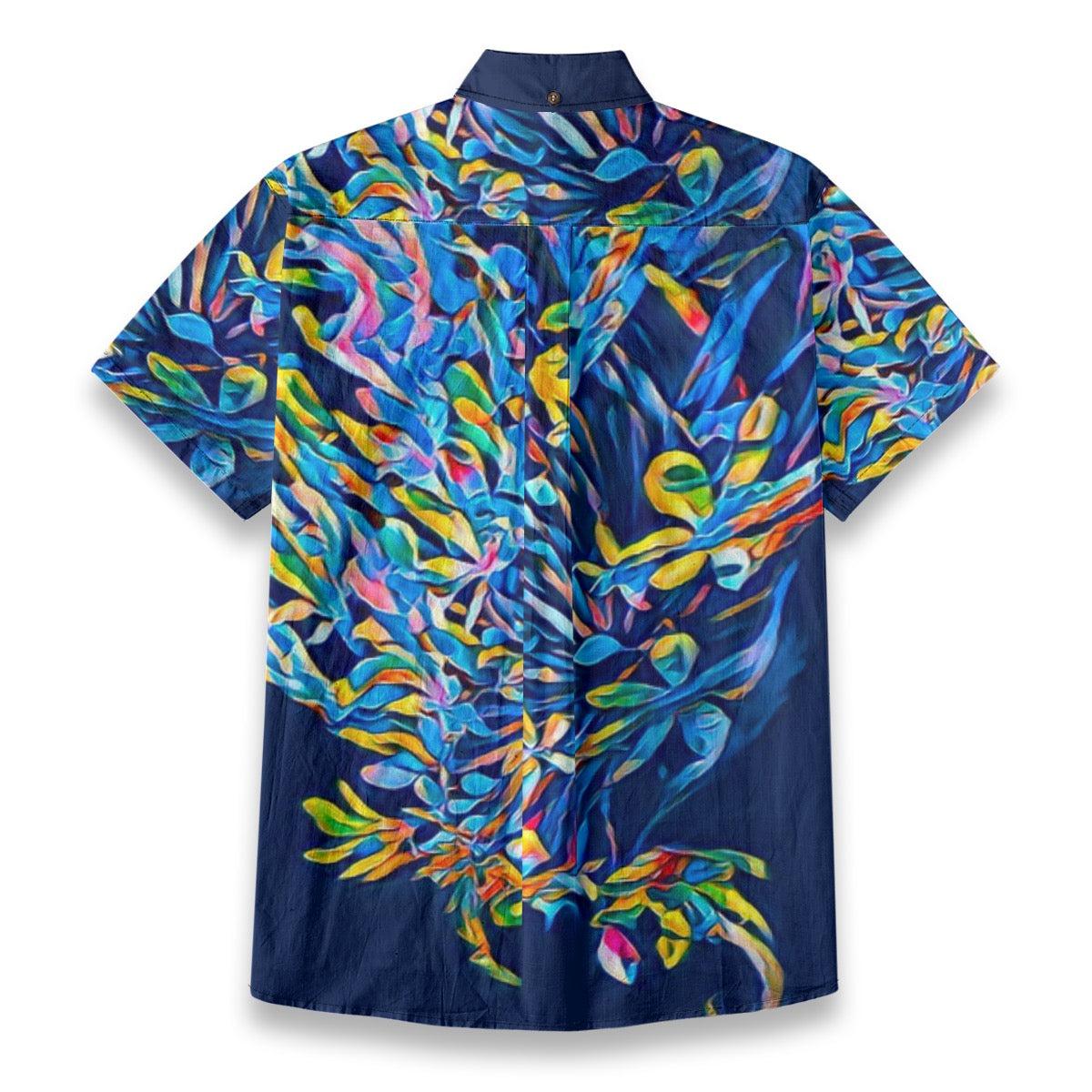 “Allegria” All-Over Print Men's Breathable Shirt|140GSM Slub Cotton