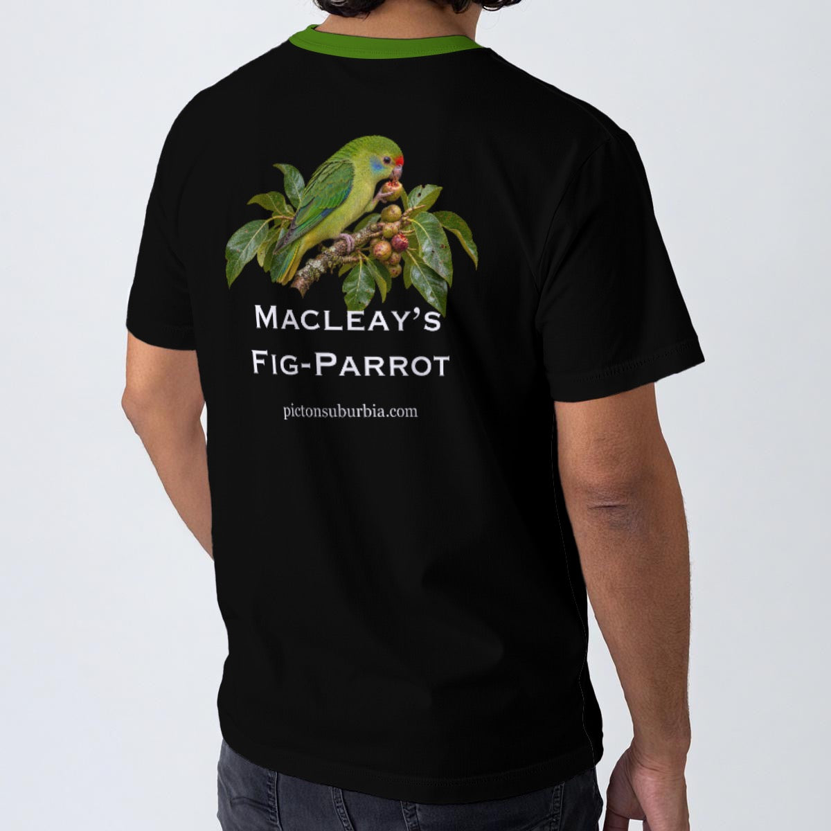 “Macleay’s Fig Parrot” All-Over Print Men's O-Neck T-Shirt | 190GSM Cotton