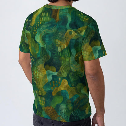 “Eco Green” All-Over Print Men's O-Neck T-Shirt | 190GSM Cotton