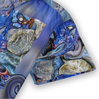 All-Over Print Men's Breathable Shirt|140GSM Slub Cotton