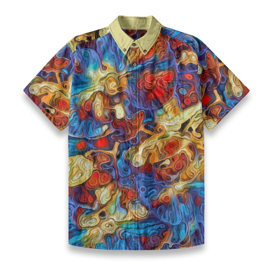 All-Over Print Men’s Breathable Shirt|140GSM Slub Cotton