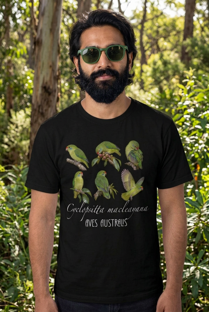 “Macleay’s Fig Parrot” All-Over Print Men's O-Neck T-Shirt | 190GSM Cotton