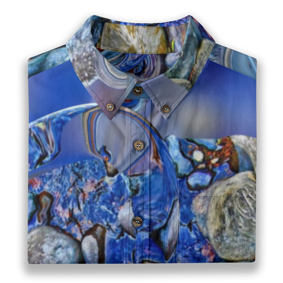 All-Over Print Men's Breathable Shirt|140GSM Slub Cotton
