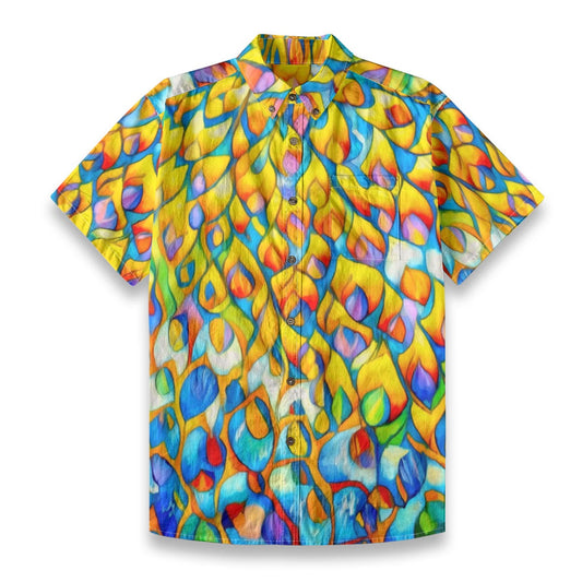 All-Over Print Men’s Breathable Shirt|140GSM Slub Cotton