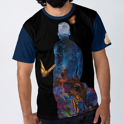 “Metamorphosis” All-Over Print Men's O-Neck T-Shirt | 190GSM Cotton