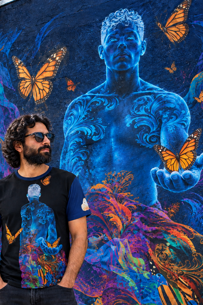 “Metamorphosis” All-Over Print Men's O-Neck T-Shirt | 190GSM Cotton