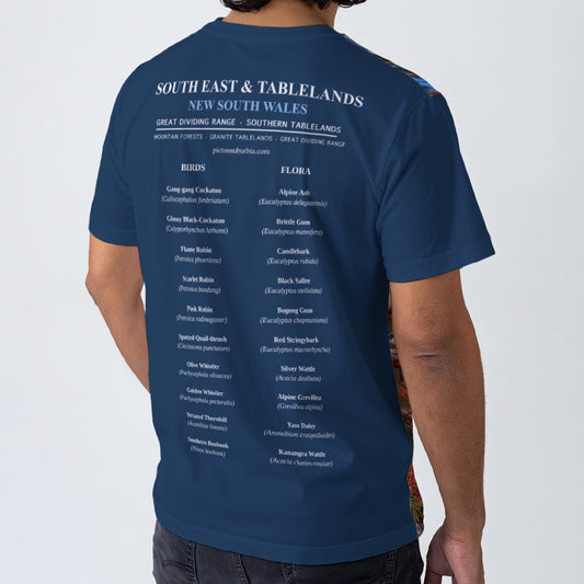 “NSW Southeast & Tablelands”. All-Over Print Men's O-Neck T-Shirt | 190GSM Cotton