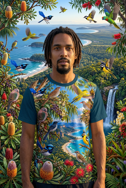 “NSW Illawarra & Shoalhaven” All-Over Print Men's O-Neck T-Shirt | 190GSM Cotton