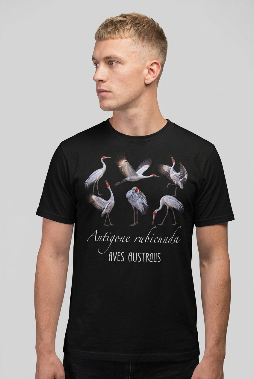 “Brolga” All-Over Print Men's O-Neck T-Shirt | 190GSM Cotton