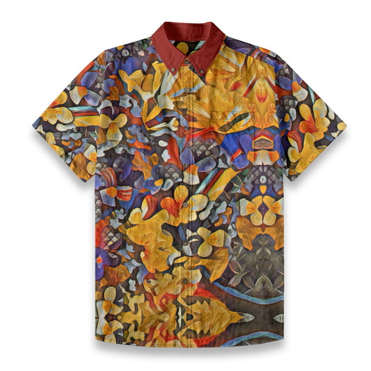 All-Over Print Men’s Breathable Shirt|140GSM Slub Cotton
