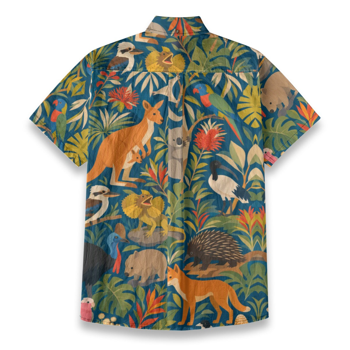 All-Over Print Men's Breathable Shirt|140GSM Slub Cotton
