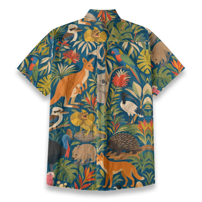 All-Over Print Men's Breathable Shirt|140GSM Slub Cotton