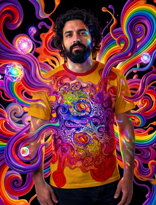 “Thingamajig” All-Over Print Men's O-Neck T-Shirt | 190GSM Cotton