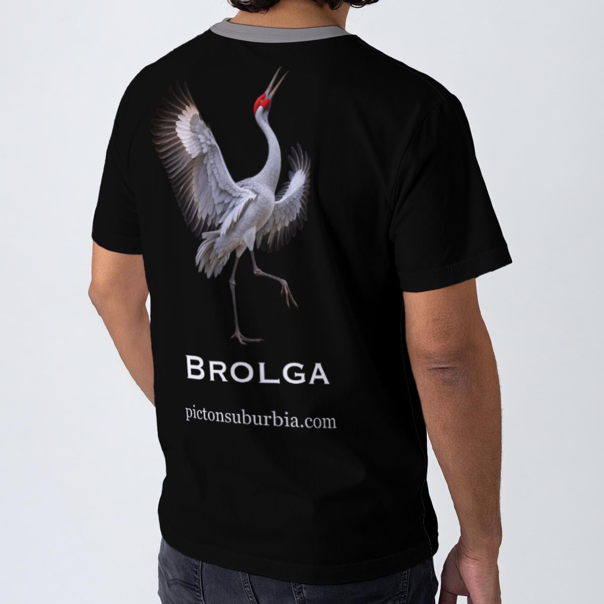 “Brolga” All-Over Print Men's O-Neck T-Shirt | 190GSM Cotton