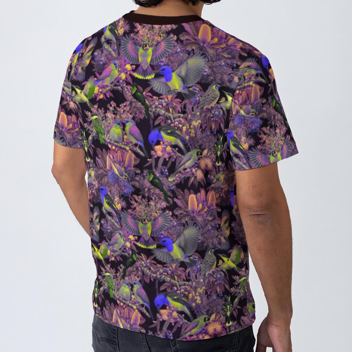 “Aus Birdtopia” All-Over Print Men's O-Neck T-Shirt | 190GSM Cotton