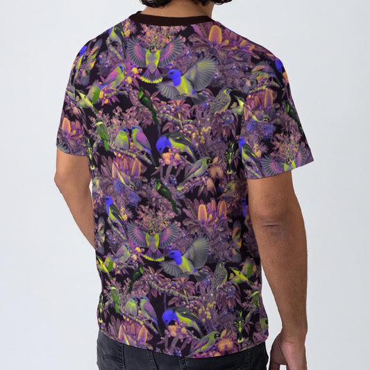 “Aus Birdtopia” All-Over Print Men's O-Neck T-Shirt | 190GSM Cotton