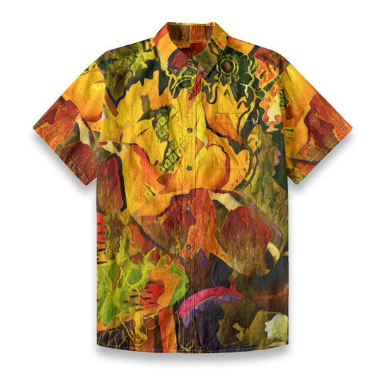 All-Over Print Men’s Breathable Shirt|140GSM Slub Cotton