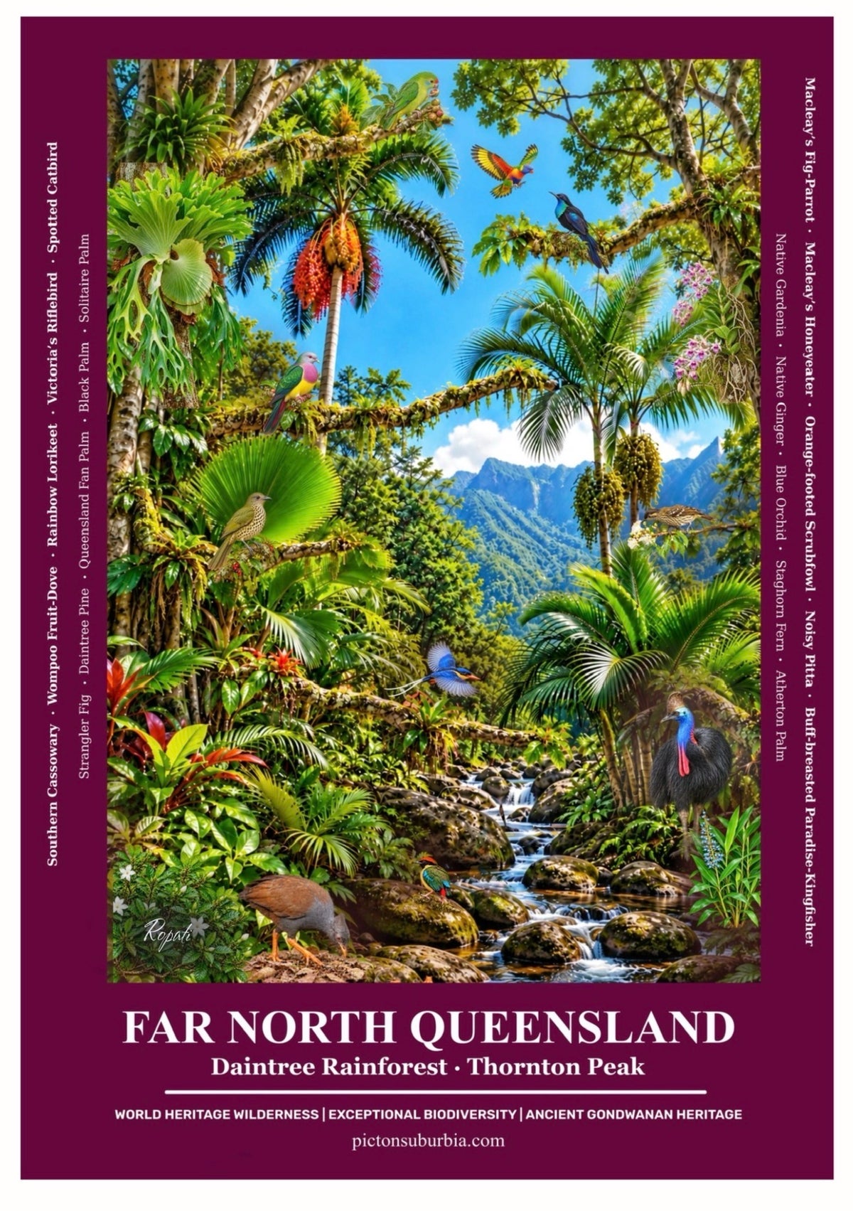 Terra Australis: Art Print “ QLD- Far North Queensland”