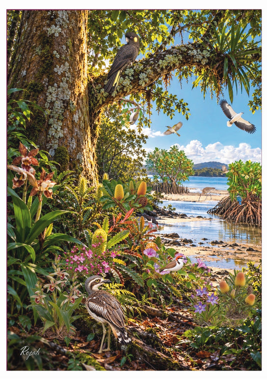 Terra Australis: Art Print “ QLD- K’gari - Wide Bay Burnett
