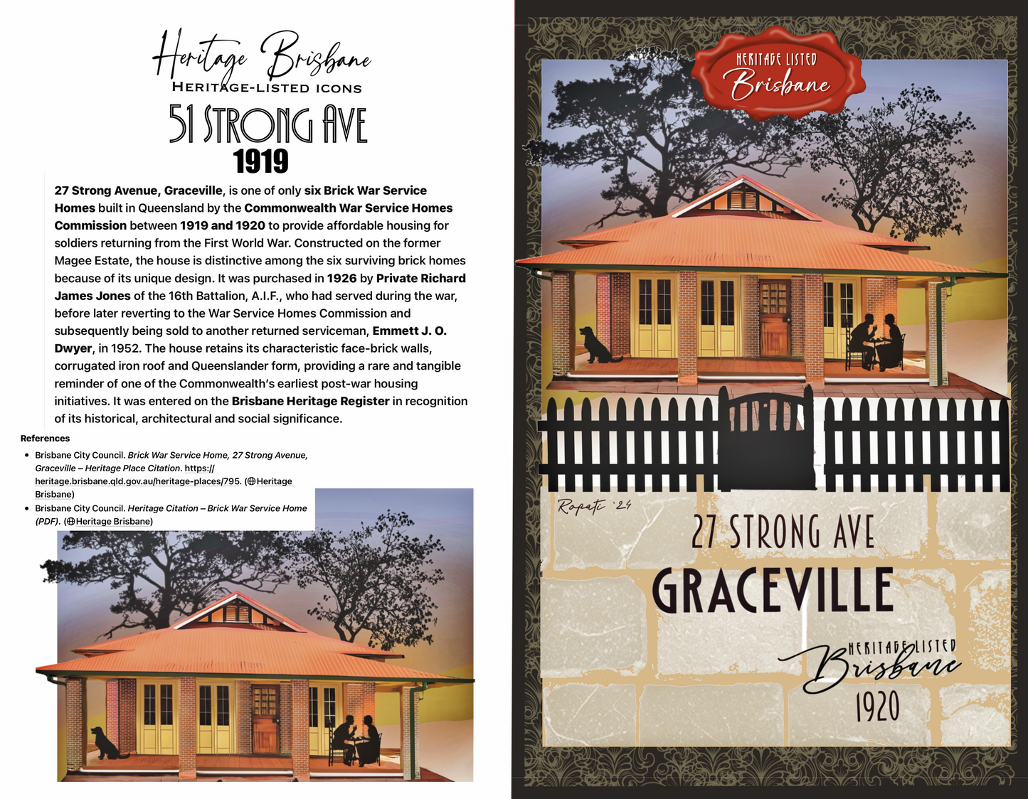 27 Strong Ave: Graceville Greeting card Pack / Set of 5
