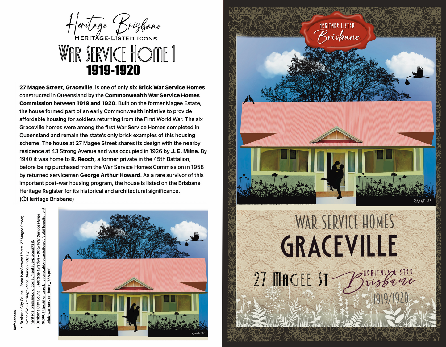Graceville Greeting card Pack / Set of 5