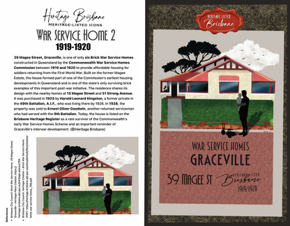 War Service Home 2: Graceville Greeting card Pack / Set of 5