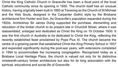 Christ the King Catholic Church: Graceville Greeting card Pack / Set of 5