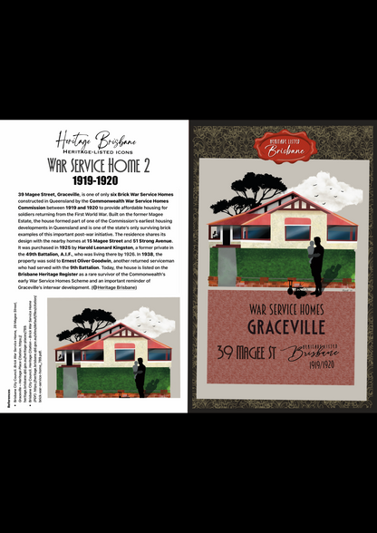 War Service Home 2: Graceville Greeting card Pack / Set of 5