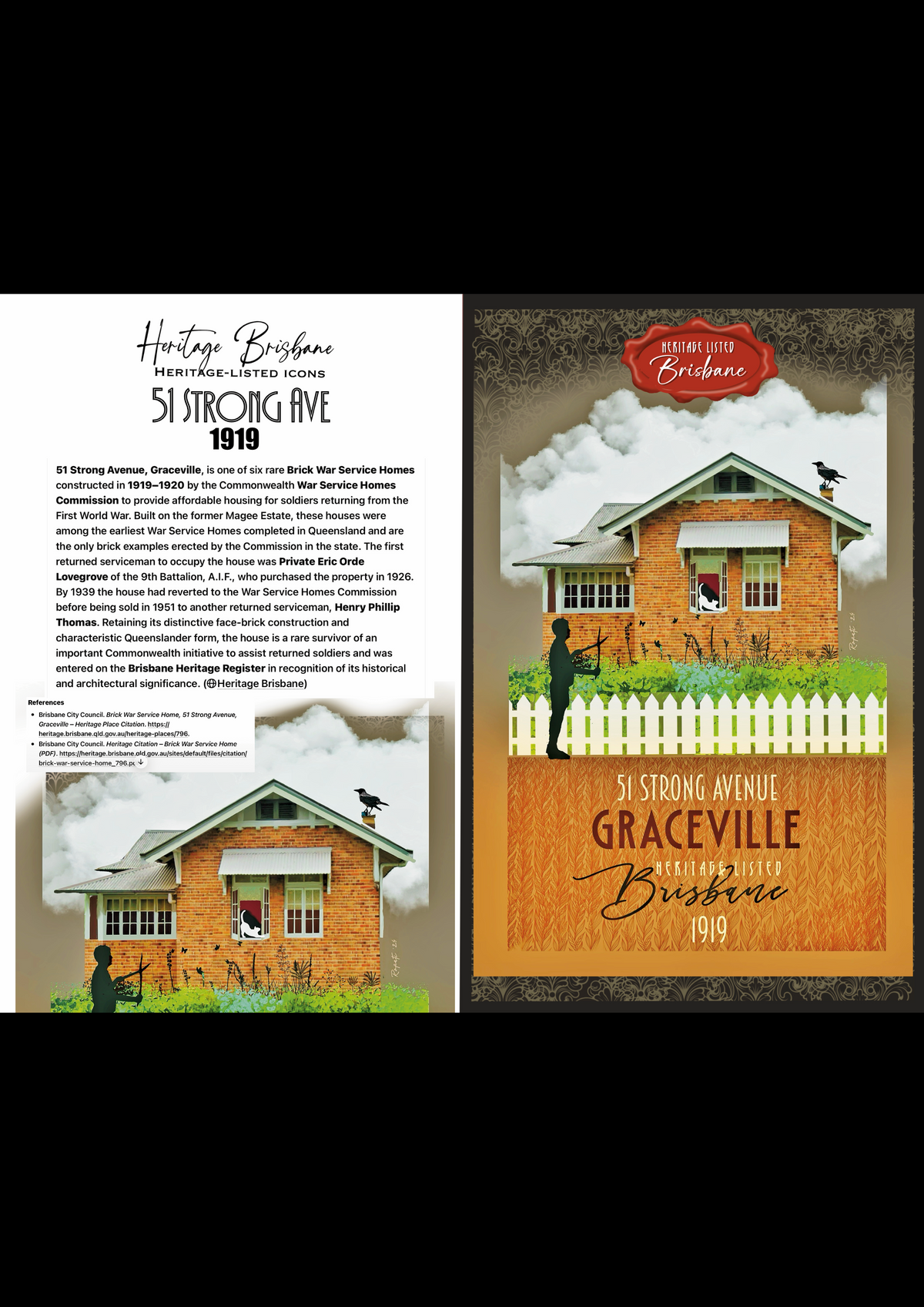 51 Strong Ave: Graceville Greeting card Pack / Set of 5