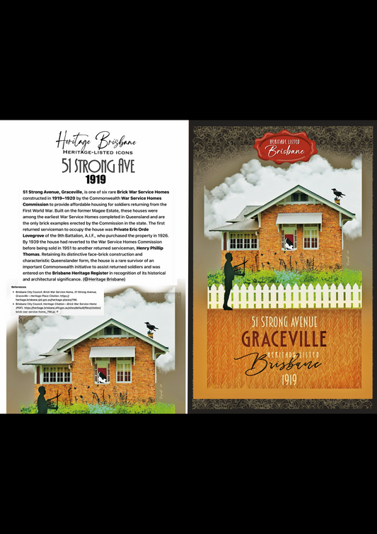 51 Strong Ave: Graceville Greeting card Pack / Set of 5