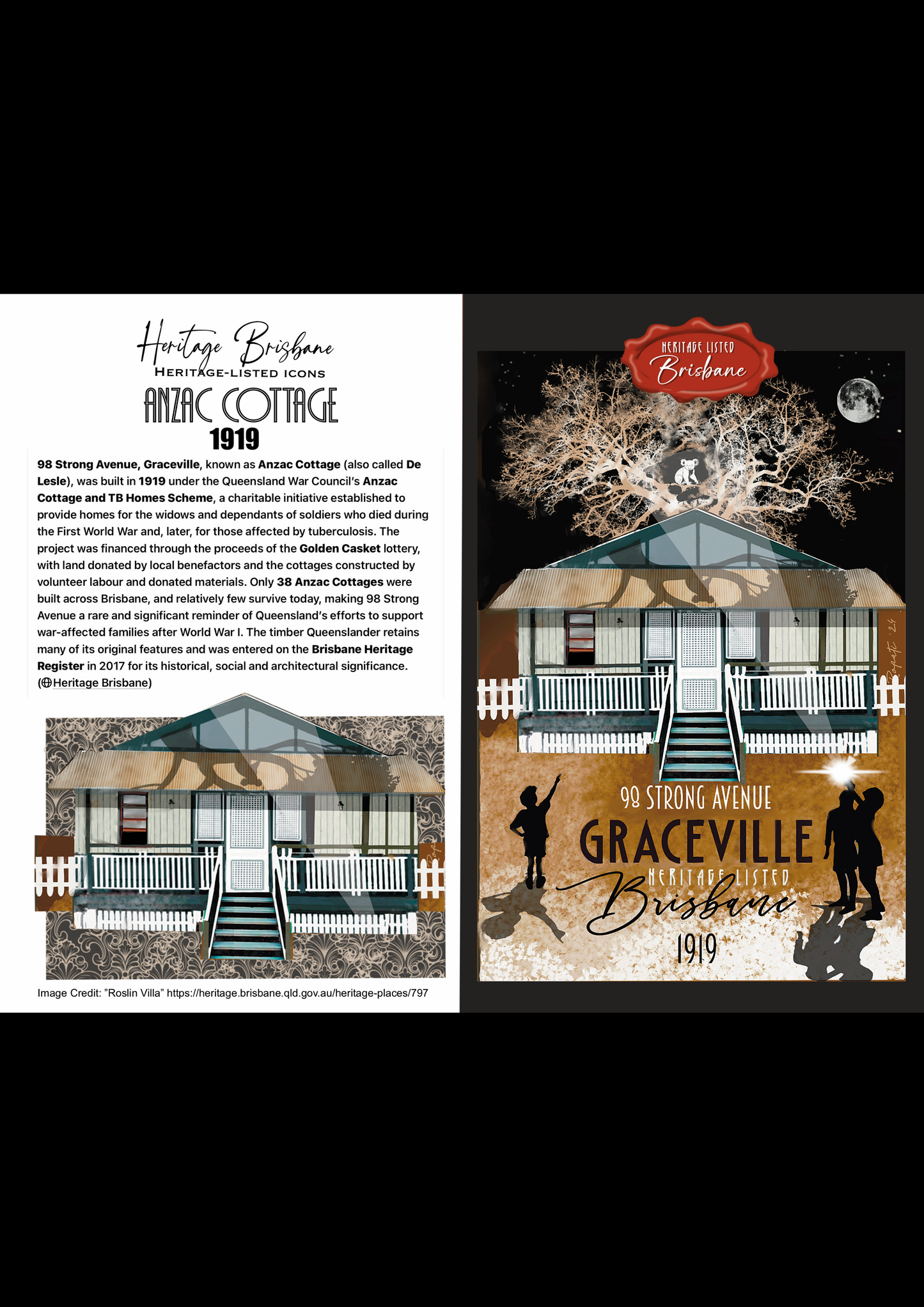 ANZAC Cottage: Graceville Greeting card Pack / Set of 5