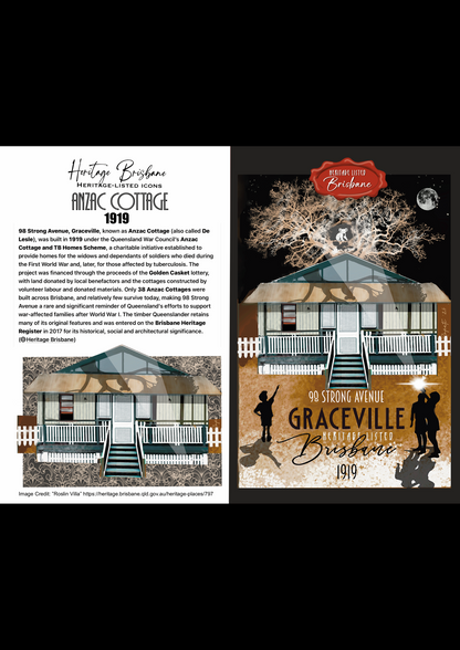 ANZAC Cottage: Graceville Greeting card Pack / Set of 5