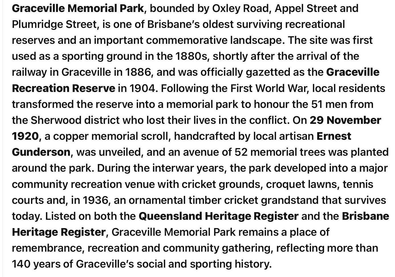 Memorial Park: Graceville Greeting card Pack / Set of 5