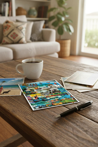 Acacia Ridge: Postcard (A6 or A5 sizes/ Set of 5) - A6 (set of 5 standard size postcards) - Physical good