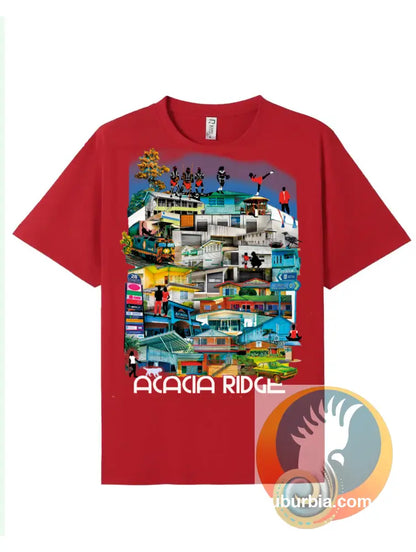 Acacia Ridge Suburban Tee - Red / XS - T-shirt