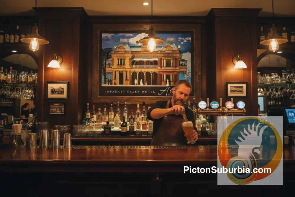 Albion: Breakfast Creek Hotel 1889. Art Print - Art Print