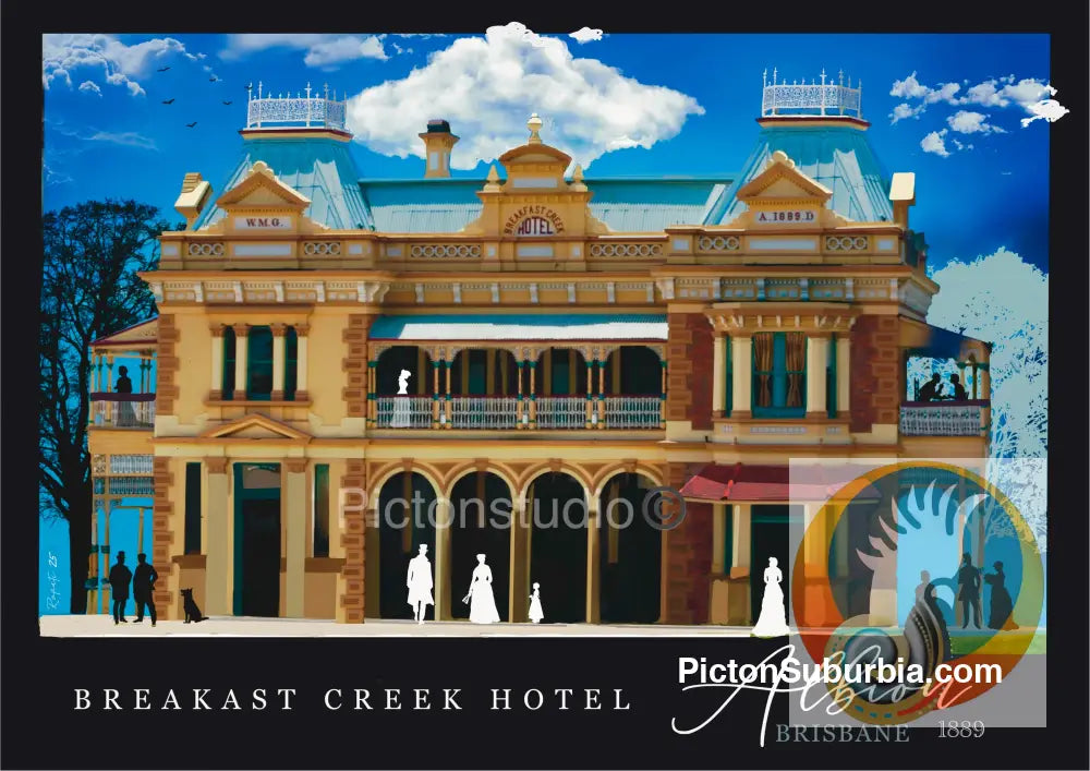 Albion: Breakfast Creek Hotel 1889. Art Print - A1 - Physical good