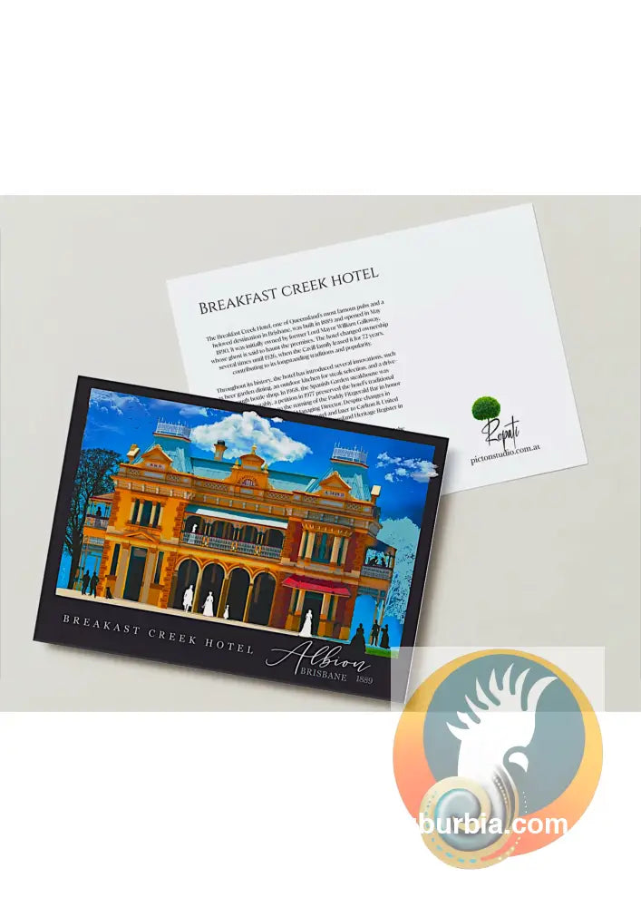 Albion: Breakfast Creek Hotel: Greeting Card Pack / Set of 5 + envelopes. - Physical good