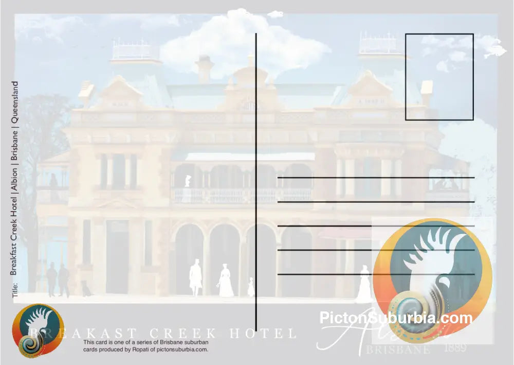 Albion: Breakfast Creek Hotel Postcard (A6 Standard or A5 Larger Card / Set of 5) - Physical good