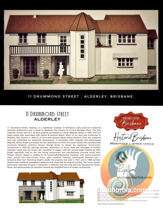 Alderley: 11 Drummond St Greeting card Pack / Set of 5 - greeting Card