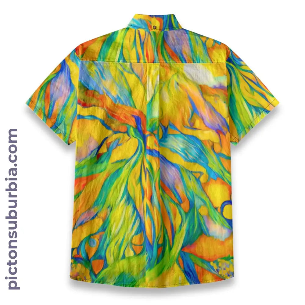 All-Over Print Men’s Breathable Shirt|140GSM Slub Cotton