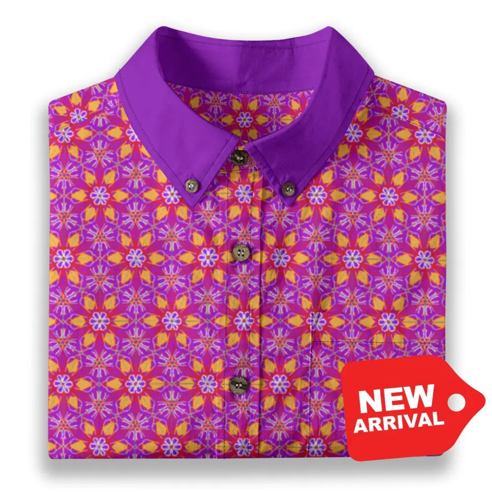 All-Over Print Men’s Breathable Shirt|140GSM Slub Cotton